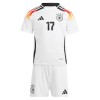 Maglia ufficiale Germania Wirtz 17 Casa Euro 2024 per Bambino